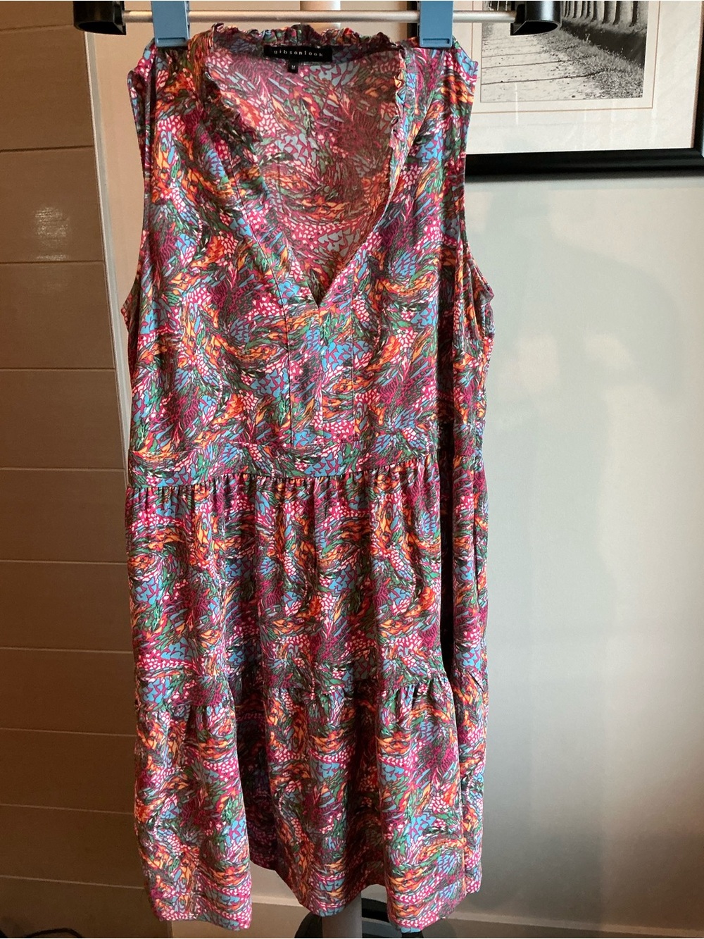 Sleeveless V-Neck Multicolor Summer Dress by Atmos&Here